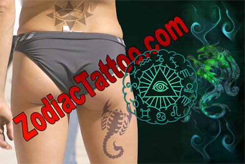 leo sign tattoo. leo zodiac signs tattoos